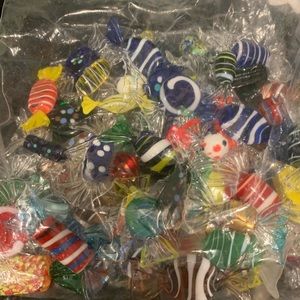 Muranp Glass Candiea 2.7 Pounds Crystal Pieces